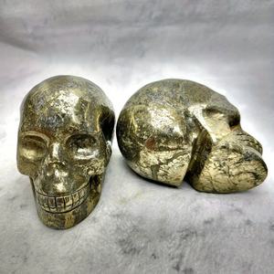 Wholesale High-Quality Pyrite and Aura Obsidian <b>Skulls</b> Ornament Stones for Unique Home <b>Decoration</b> and Holiday Gifts - Product Image 5
