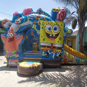 ลดราคา! บ้านลมเด็ก ลายสปองจ์บ็อบ แพทริค สตาร์ พร้อมสไลเดอร์ ตัวการ์ตูนแสนสนุกสำหรับเด็กๆ ให้เวลาแห่งความสุข - Product Image 6