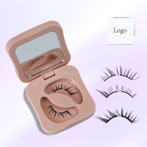 Juego de Pestañas Magnéticas Reutilizables Hechas a Mano de Alta Calidad, Estilo Natural, Curvatura CC, Sin Necesidad de Pegamento - Product Image 1