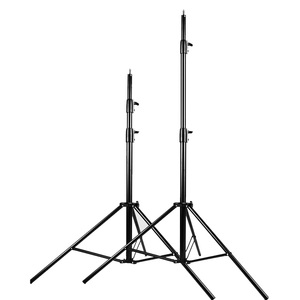 Trípodes de soporte de luz para fotografía de estudio de alta resistencia de 280cm para Speedlight Softbox y paraguas con cabeza de tornillo 1/4 - Product Image 3