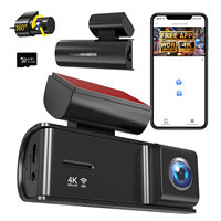 2K WIFI Mini Hidden Dashcam Kamera Ganda Depan/Belakang GPS WDR HDR Perekam Video Mobil Kotak Hitam Kabel Daya USB
