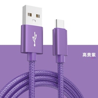 Kabel Data USB Type C Nylon Kepang Multiwarna 3ft 6ft 10ft 1m 2m 3m Pengisian Cepat untuk Samsung
