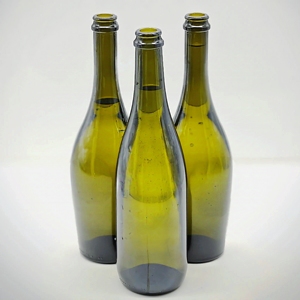 Tùy Chỉnh 750Ml Màu Đen Màu Xanh Lá Cây Nâu Thủy Tinh Rượu Sâm Banh Chai Với Vít Cap Decal Bề Mặt Cho Rượu Vang Rỗng Vòng Phẳng Hình Dạng Công Suất - Product Image 2