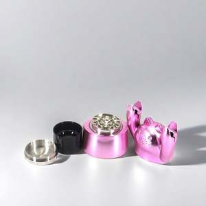 Molino de Hierbas CANNA, Diseño Creativo de Cerdito Dorado, 52 mm, Cuatro Capas, para Tabaco y Hierbas - Product Image 2