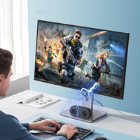 Haut-parleur d'ordinateur USB 2.1 avec microphone Haut-parleur de conférence de bureau pour ordinateur portable avec micro pour bureau à domicile intelligent et étude en ligne
