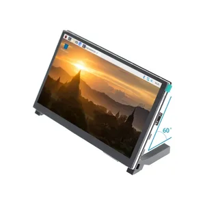 Màn Hình LCD D 7 Inch 1024X600 Có Giá Đỡ-Bảng Điều Khiển Góc Nhìn Đầy Đủ H Ở 178 Độ Cho Raspberry PI 3B + 4B