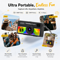 Özel Renkli Mini Anahtarlık Kamera 0.96 İnç Ekran 1080P AVI 12MP Çocuk Dijital Kamerası Erken Öğrenme Hediyesi