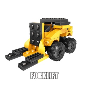Interactive Stem oyuncak plastik yapı bloğu DIY çocuklar için eğlenceli <span class=keywords><strong>2</strong></span> in 1 bloğu oyuncak Robot içine aktarma inşaat Forklift oyuncak - Product Image 2