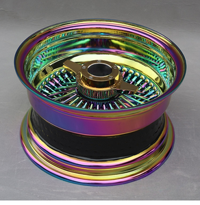 Jantes à rayons multibranches chromées électroplaquées couleur arc-en-ciel TA Custom Deep Concave, <span class=keywords><strong>13</strong></span>-22 pouces, pour voitures particulières, en promotion - Product Image 6