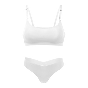 <strong>Ladies</strong> Custom Logo Seamless Bra <strong>Sets</strong> Breathable Adjustable <strong>Underwear</strong> <strong>Set</strong> Push up Nude Seamless Bra Panty <strong>UK</strong> Sizes Lingerie <strong>Set</strong> - Product Image 6
