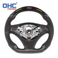 Volant Performance LED personnalisé pour Bmw M3 E90 E91 E92 E93 Volant en fibre de carbone avec trous de palettes 2005-2011 OHC