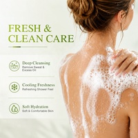 Gel Douche Vegan Bio au Citron Vert Thaïlandais avec Logo Personnalisé, Nettoyage en Profondeur, Rafraîchissant, Apaisant pour la Peau, à l'Aloe Vera, PCA et Zinc, Format Familial 750ml