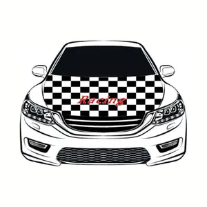 Custom 2024 Germany Flag Car Engine Hood Cover Flag For Football Fans