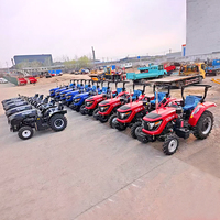 Vente chaude 4x4 50 HP Tracteurs Jardin Verger Compact Puissance Travail du sol Tracteur Hydrostatique Maison Fertiliser Récolte Tracteur