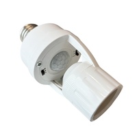 Portalámparas Inteligente Ajustable E27 con Sensor de Movimiento PIR, Encendido/Apagado Automático, AC110V/220V, Código de Inserción de Tornillo para Hogar u Oficina
