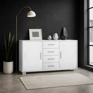 Credenza Modulare DOUBLE CM 154X41 H. 84 Ossido Bianco - Product Image 1