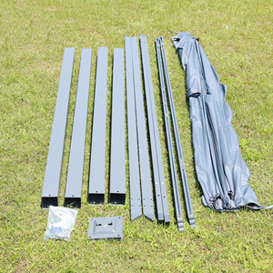 Kit de système de toit de perche étanche pour l'extérieur, gazébo de jardin, Pergola en Aluminium bio, personnalisé, métal, plage, bois - Product Image 6