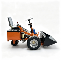 Mini Pala Gommata Elettrica 1800W 48V Batteria Acciaio Nuova Compatta Contrappeso 200kg 300kg Sollevamento 2000mm