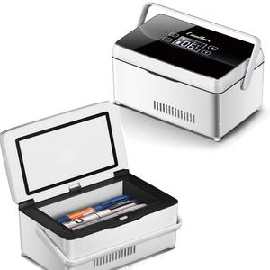 Pendingin obat perjalanan kulkas medis Mini, casing diabetes freezer mobil Mini 2-8 derajat - Product Image 1