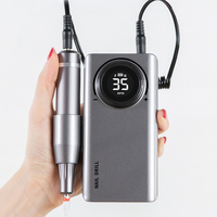 Polisseuse à ongles Portable intelligente Usb e-file, Machine de manucure 35000Rpm Rechargeable perceuse à ongles sans fil perceuse à ongles