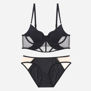 Nuovo Set di biancheria intima <span class=keywords><strong>trasparente</strong></span> erotica di moda Sexy <span class=keywords><strong>Push</strong></span> <span class=keywords><strong>up</strong></span> Lingerie a lisca di pesce per donne Mature - Product Image 4