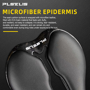 Plselis – <span class=keywords><strong>selle</strong></span> de vélo de route en fibre de carbone, coussin de siège universel pour vélo, 130g, creux, respirant, léger et confortable - Product Image 5
