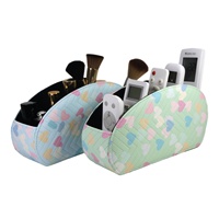 Organisateur de bureau multifonctionnel en cuir PU LG8175 pour télécommande, fournitures de bureau et pinceaux de maquillage