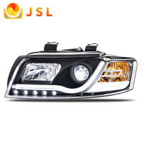 Pour Audi A4 B6 2001-2004, ensemble de phares avant 12V 6000K, éclairage avant direct d'usine avec feux de jour à LED
