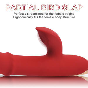 5 schiaffi clitoride stimolazione vaginale si muove su e giù scivolando coniglio spinta vibratore Dildo giocattoli sessuali per le donne - Product Image 3