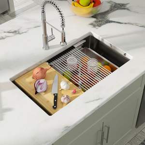 Casa standard europeo lavello da cucina da incasso lavello per cucina postazione di lavoro in acciaio inox lavello da cucina grande - Product Image 6