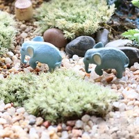 Mini dessin animé simulation éléphant 3d miniature micro-paysage décoration maison petit ornement