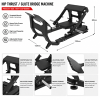 Machine à fessiers ZY Commercial Hip Thrust, équipement de musculation robuste à charge libre pour entraînement des fessiers, solution pour projets de clubs de fitness professionnels