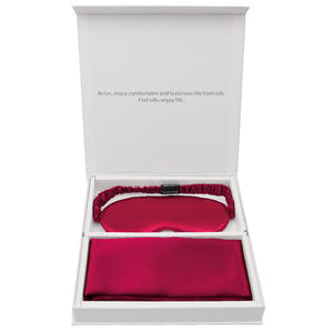 19momme 100% taie d'oreiller en soie et masque pour les yeux avec coffret cadeau - Product Image 3