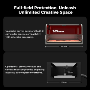 เครื่องแกะสลักเลเซอร์แบบปิด Creality Falcon2 Pro กำลังไฟ 22W หรือ 40W - Product Image 6