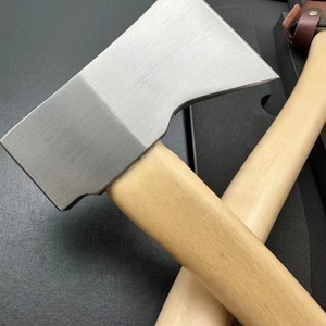 ขวานมีดทำครัวสแตนเลสแบบกำหนดเองได้มีดทำครัวด้ามไม้กระเป๋าล่าสัตว์ใช้ในอุตสาหกรรม - Product Image 2