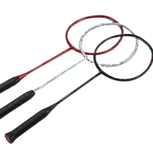 Fabrieksprijs Professionele Lingmei Training Shuttlecock Racket Hoge Kwaliteit Badmintonracket Met Pu Grip