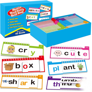Nouveaux livres éducatifs de 40 mots de la famille phonétique pour enfants - Product Image 1