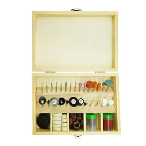 Pexmientas Kit de boîte en <span class=keywords><strong>bois</strong></span> pour bricolage électrique Outil rotatif de gravure Outil rotatif de brunissage Mini ensemble d'accessoires de meulage et de polissage - Product Image 2