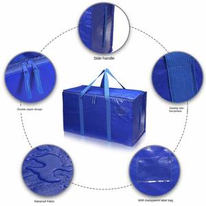 Bolsa de Viaje de Gran Capacidad para Exteriores, Material Tejido Reforzado para Almacenamiento, Embalaje y Mudanza, Bolsa para Ropa - Product Image 3