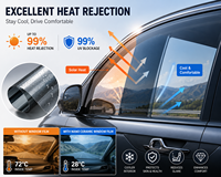 Film teinté pour vitres de voiture de haute qualité 3M, VLT 20%, IRR 97%, nano-céramique, garantie 10 ans, UV 99%, CR20, film teinté noir PET
