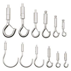 Crochet suspendu flexible en acier inoxydable, pince à câble bidirectionnelle avec boucle, pince à câble en acier inoxydable pour câble d'éclairage - Product Image 3