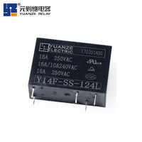 Y14F 5V 12VDC mini relais de puissance 4pin 5pin 5A/16A 250VAC hf14ff mini relais électromagnétique