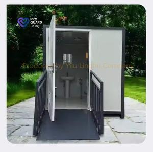 Unité de toilettes en acier personnalisable, accessible aux personnes à mobilité réduite, durable, portable, design européen, facile à déplacer pour la construction - Product Image 2