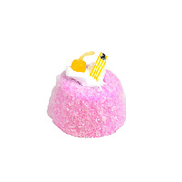 Jouet anti-stress en PU à récupération lente, imitation pain vapeur, aimant de réfrigérateur, ornement de gâteau dessert, pain squishy, accessoire décoratif