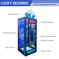 Nouvelle machine de jeu à monnayeur avec lecteur de cartes pour centre commercial, machine à gages d'arcade au design innovant, jeu de défi de chronométrage de 10 secondes
