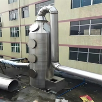 Système de traitement des gaz d'échappement par tour de lavage de fumée et absorbeur de fumée acide pour le contrôle de la pollution atmosphérique