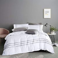 Literie 100% coton Linge de lit de luxe 5 étoiles pour hôtel Ensembles de draps