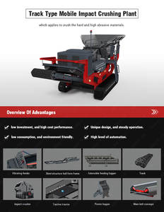 Usine de concassage mobile sur chenilles pour agrégats de Chine, ligne de concassage de pierres à bas prix, concasseur à percussion mobile sur chenilles pour marbre - Product Image 6