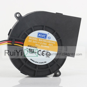 Nuevo Ventilador Centrífugo de Doble Balero <span class=keywords><strong>AVC</strong></span> 5V 12V 48V DC 24V 2.25A AC EC 9733 97X94X33MM 9.7CM BA10033B24G - Product Image 2