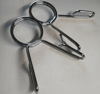 Collier d'haltérophilie de gymnastique, barre d'haltères en acier de 50mm de diamètre, pince à ressort